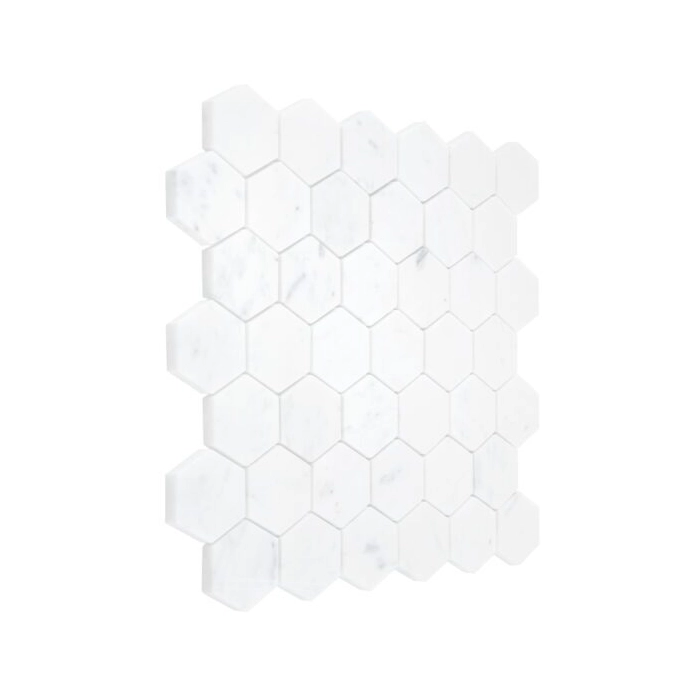 Carrara White Hexagon 48 Mozaika 29,8x30,2 Dunin