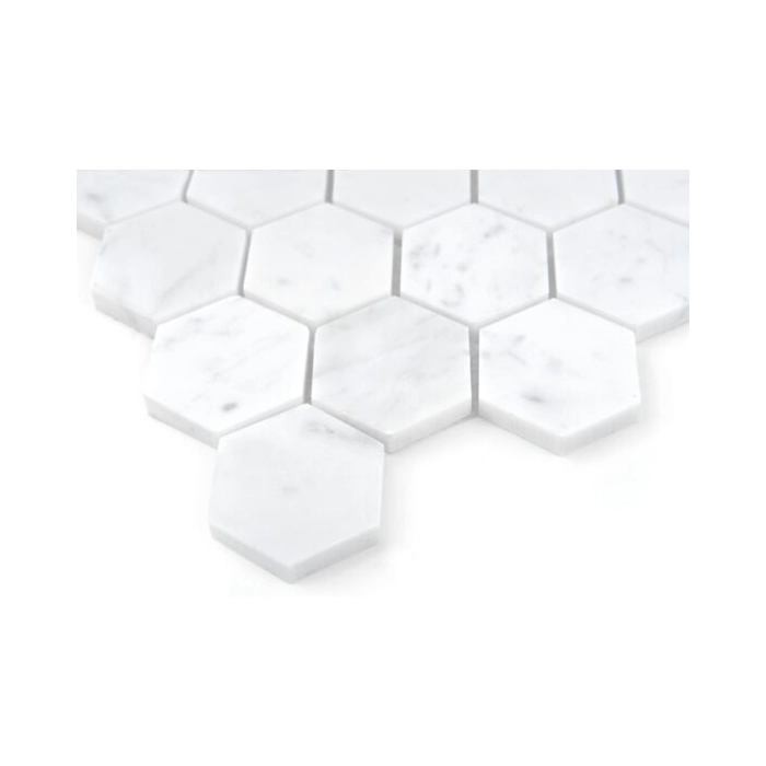 Carrara White Hexagon 48 Mozaika 29,8x30,2 Dunin