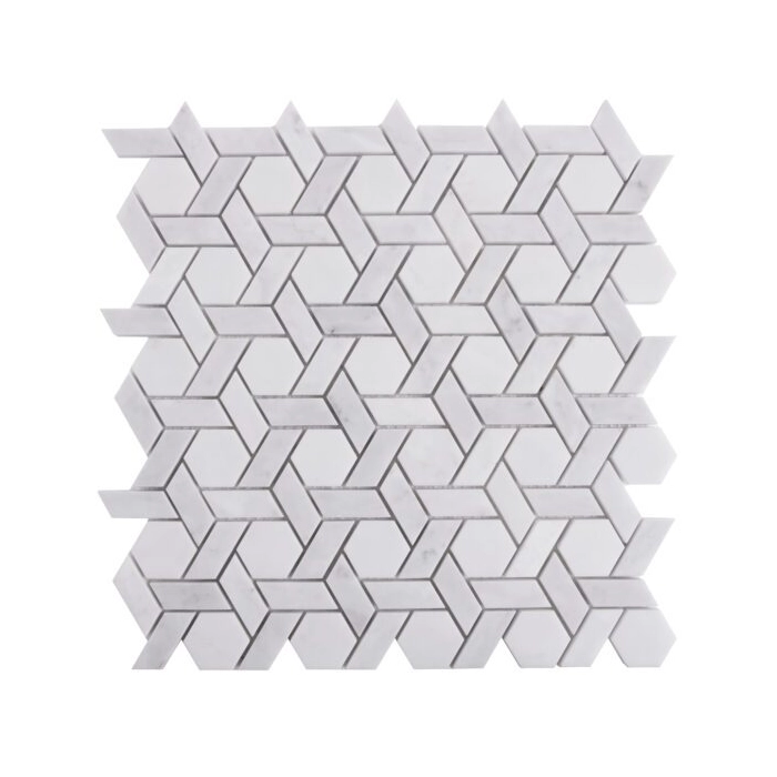 Carrara White Armor Mozaika 30x29 Dunin