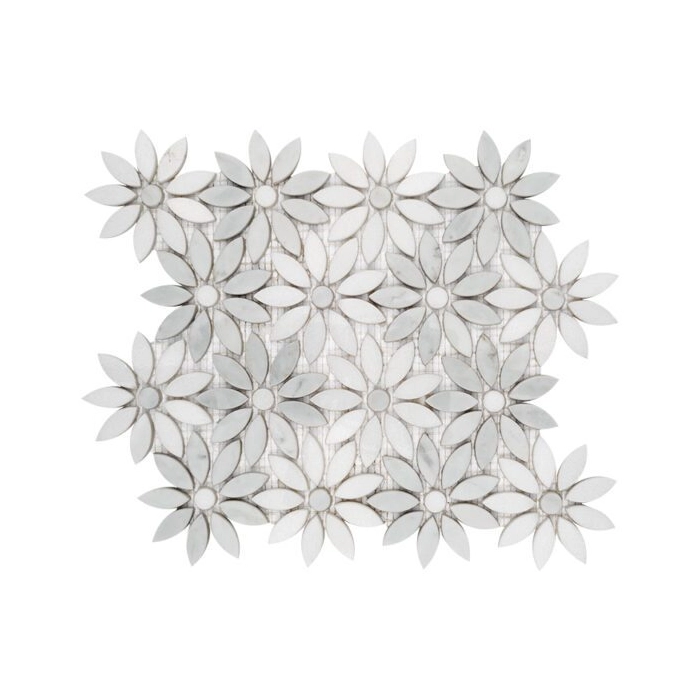 Carrara White Bloom Mozaika 31,5x28,5 Dunin