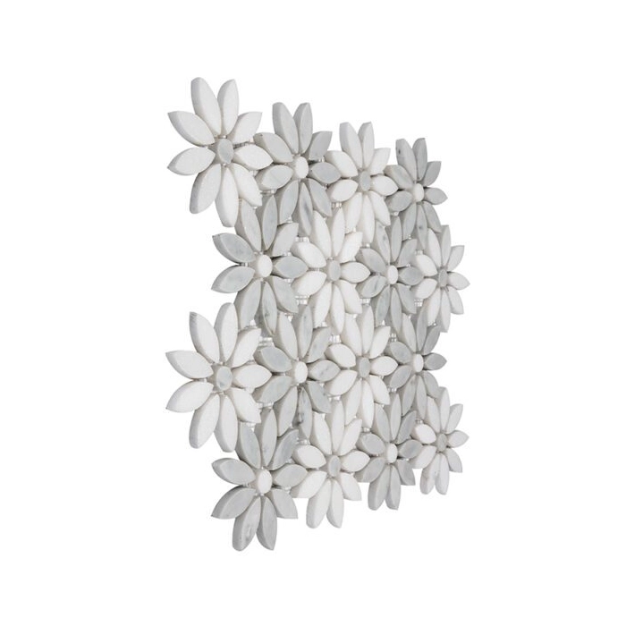 Carrara White Bloom Mozaika 31,5x28,5 Dunin