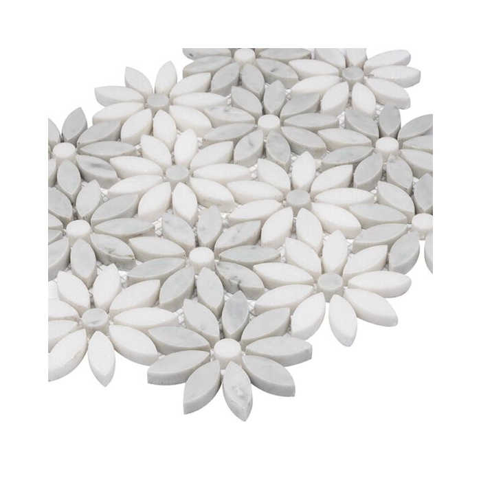 Carrara White Bloom Mozaika 31,5x28,5 Dunin