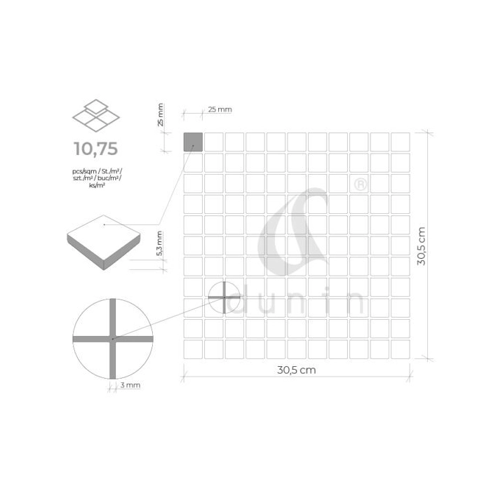 Dinox 010 Mozaika 30,5x30,5 Dunin