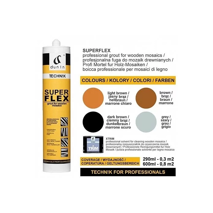 TECHN!K SuperFlex CIEMNY BRĄZ 290 ml Dunin