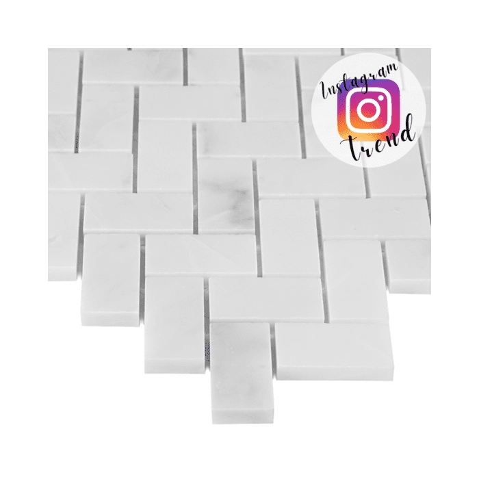 Eastern White Herringbone 48 Mozaika 28,5x30,5 Dunin