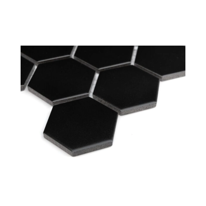 Hexagon Black 51 matt Mozaika 28x27,1 Dunin
