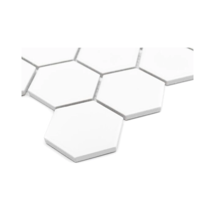 Hexagon White 51 matt Mozaika 28x27,1 Dunin
