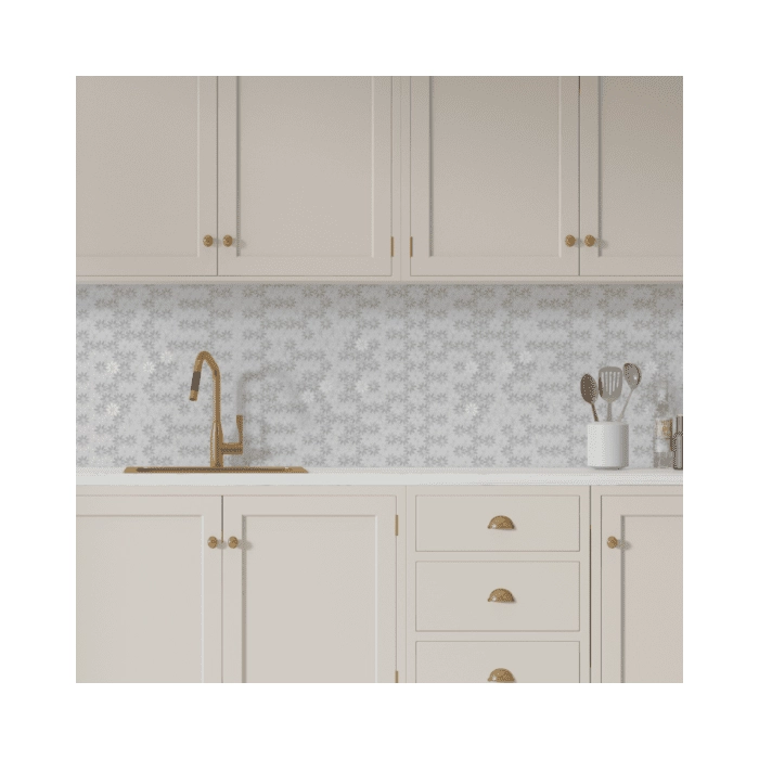 Carrara White Bloom Mozaika 31,5x28,5 Dunin