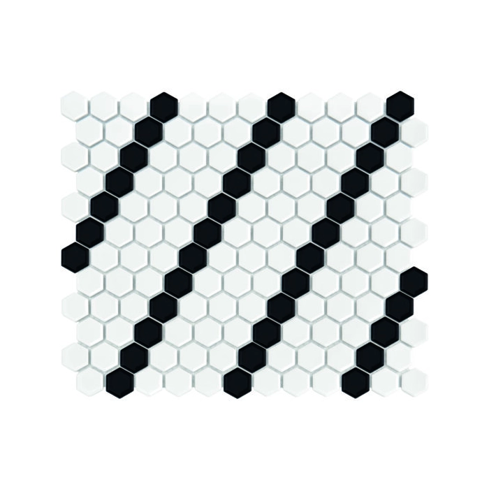 Mini Hexagon B&W Lean Mozaika 26x30 Dunin