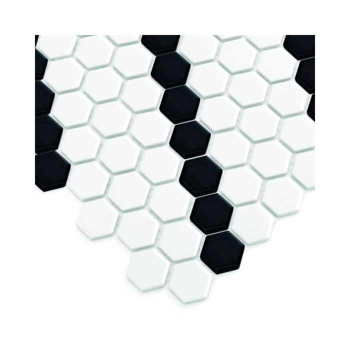 Mini Hexagon B&W Lean Mozaika 26x30 Dunin