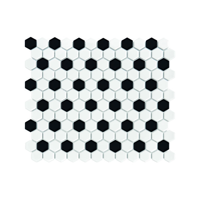 Mini Hexagon B&W Mix Mozaika 26x30 Dunin