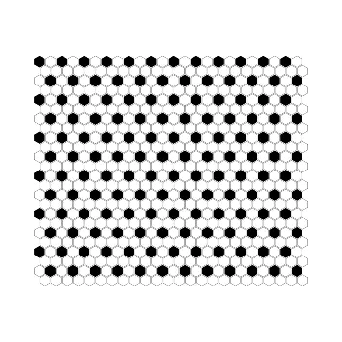 Mini Hexagon B&W Mix Mozaika 26x30 Dunin