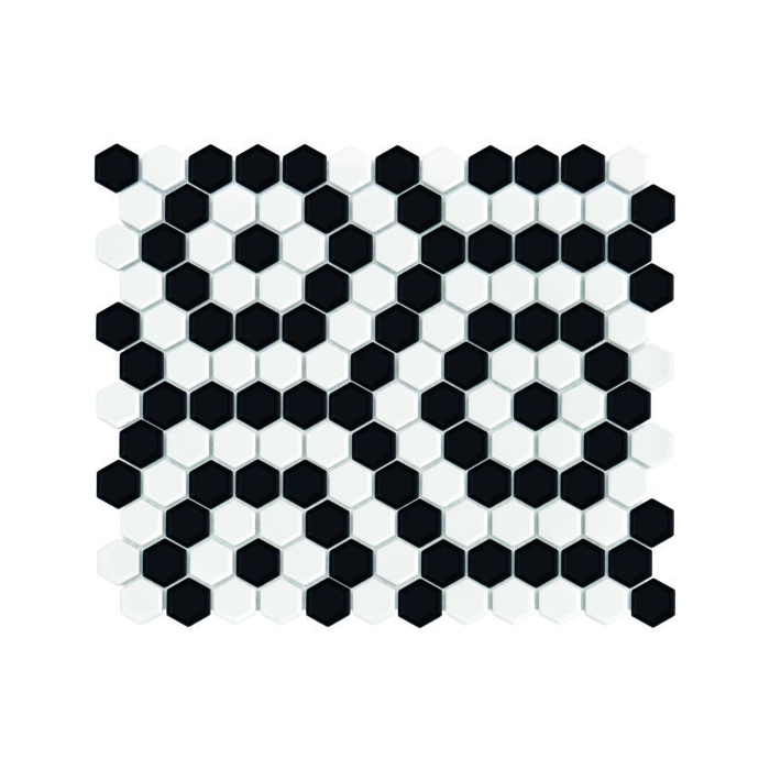Mini Hexagon B&W Nano Mozaika 26x30 Dunin