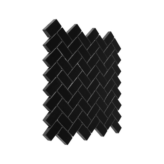 Pure Black Herringbone 48 Mozaika 28,5x30,5 Dunin