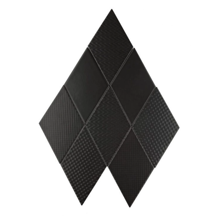 Rombic Black 01 matt Płytka 11,5x20 Dunin