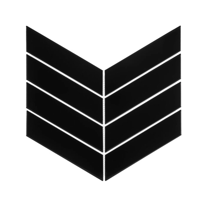 Royal Chevron Black Mozaika 31,8x22,4 Dunin