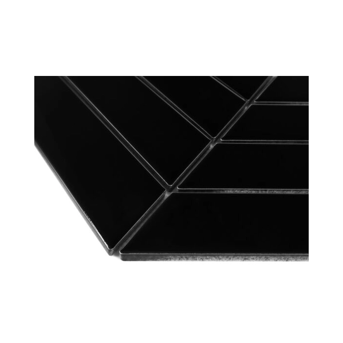 Royal Chevron Black matt Mozaika 31,8x22,4 Dunin