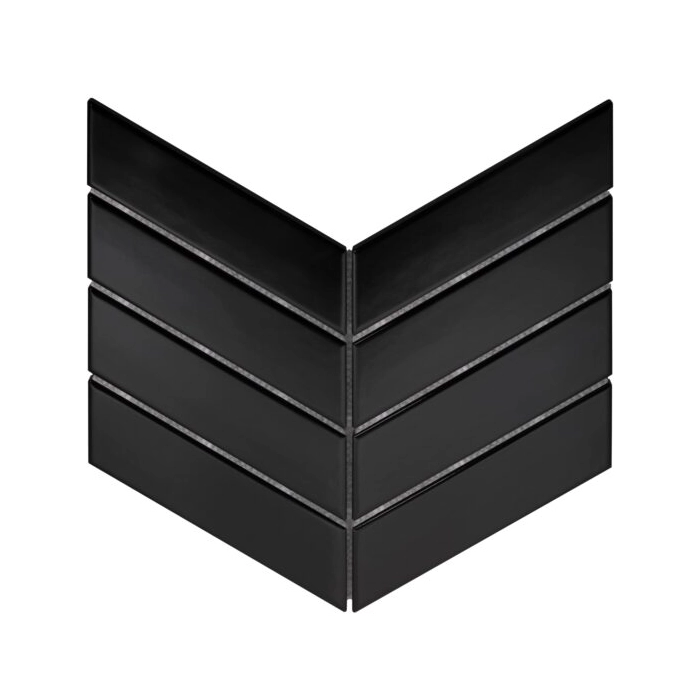 Royal Chevron Black matt Mozaika 31,8x22,4 Dunin