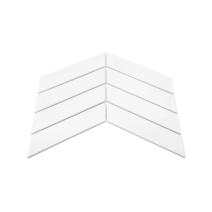 Royal Chevron White matt Mozaika 31,8x22,4 Dunin