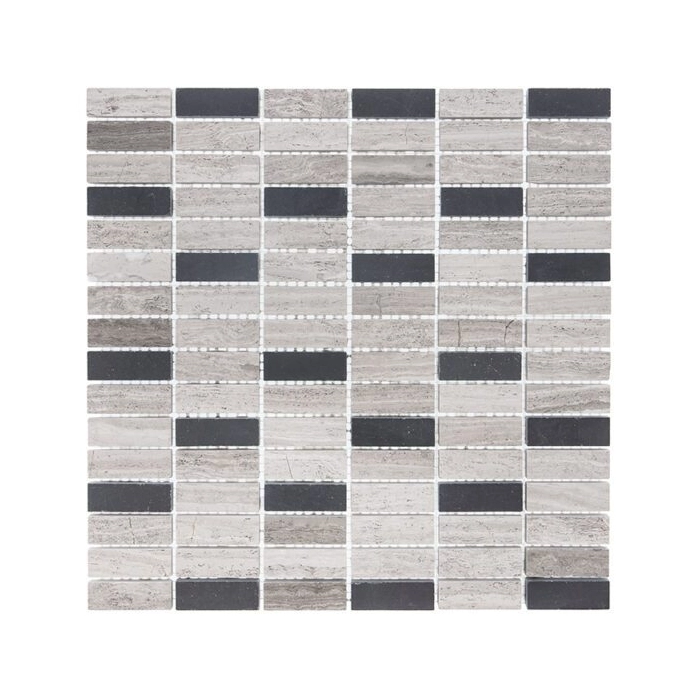 Woodstone Grey Block Mix 48 Mozaika 30,5x30,5 Dunin
