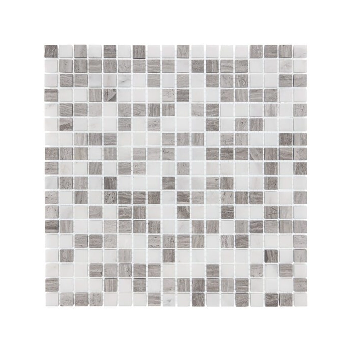 Woodstone Grey Mix 15 Mozaika 30,5x30,5 Dunin