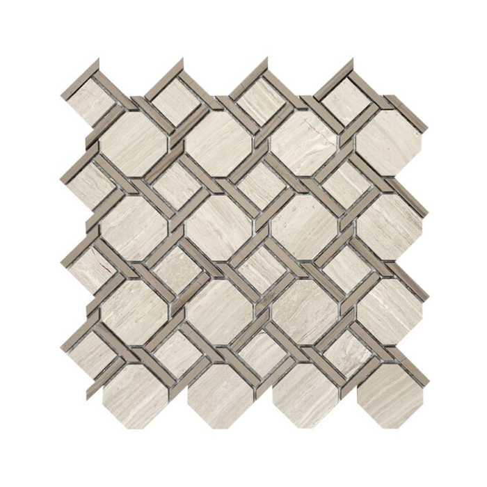 Woodstone Grey Nodum Moziaka 28x28 Dunin