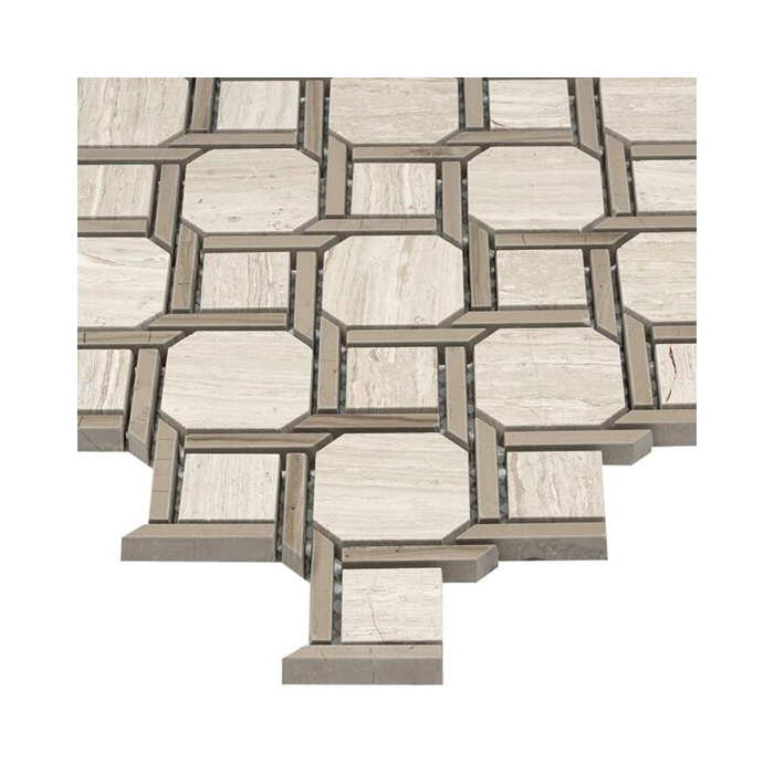 Woodstone Grey Nodum Moziaka 28x28 Dunin