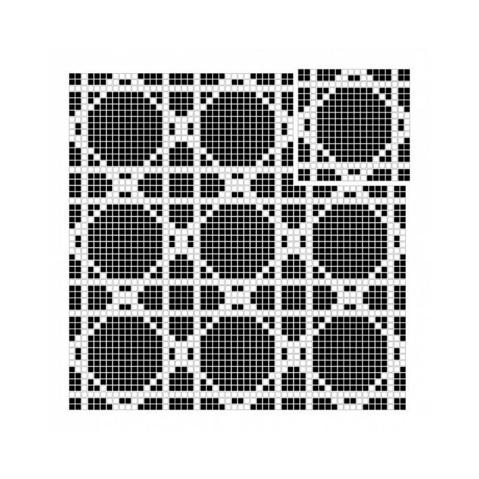 Pure B&W Radiant 15 Mozaika 30,5x30,5 Dunin