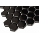 Mini Hexagon Black matt Mozaikia 26x30 Dunin