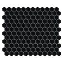 Mini Hexagon Black matt Mozaikia 26x30 Dunin