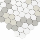 Mini Hexagon Compass matt Mozaika 26x30 Dunin