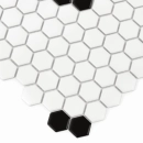 Mini Hexagon Rombdance Black matt Mozaika 50,2x52,3 Dunin