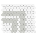 Mini Hexagon Stripe 2.2.A matt Mozaikia 26x30 Dunin