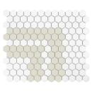 Mini Hexagon Stripe 2.2.C matt Mozaikia 26x30 Dunin