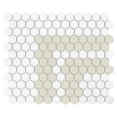 Mini Hexagon Stripe 2.3.C matt Mozaikia 26x30 Dunin