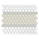 Mini Hexagon Stripe 3.A matt Mozaikia 26x30 Dunin