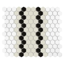 Mini Hexagon Stripe 5.1.C matt Mozaikia 26x30 Dunin