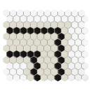 Mini Hexagon Stripe 5.2.C matt Mozaikia 26x30 Dunin