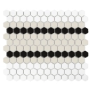 Mini Hexagon Stripe 5.C matt Mozaikia 26x30 Dunin