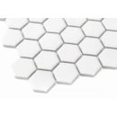 Mini Hexagon White matt Mozaikia 26x30 Dunin