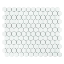 Mini Hexagon White matt Mozaikia 26x30 Dunin