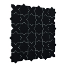 Star&Cross Black matt Mozaika 30,2x30,2 Dunin