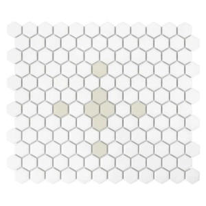 Mini Hexagon Cleo matt Mozaikia 26x30 Dunin