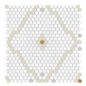 Mini Hexagon Rombdance Cotton matt Mozaika 50,2x52,3 Dunin