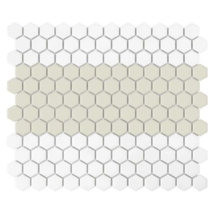 Mini Hexagon Stripe 1.C matt Mozaikia 26x30 Dunin
