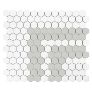 Mini Hexagon Stripe 2.3.A matt Mozaikia 26x30 Dunin