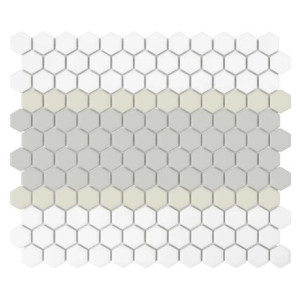 Mini Hexagon Stripe 3.C matt Mozaikia 26x30 Dunin