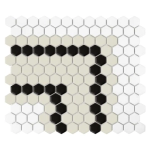 Mini Hexagon Stripe 5.2.C matt Mozaikia 26x30 Dunin