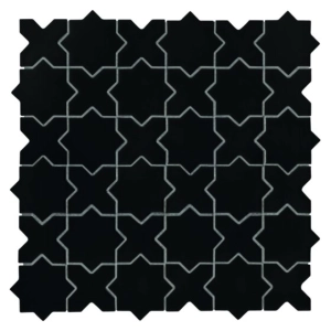 Star&Cross Black matt Mozaika 30,2x30,2 Dunin