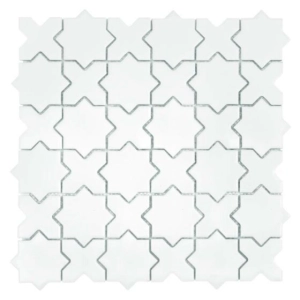 Star&Cross White matt Mozaika 30,2x30,2 Dunin